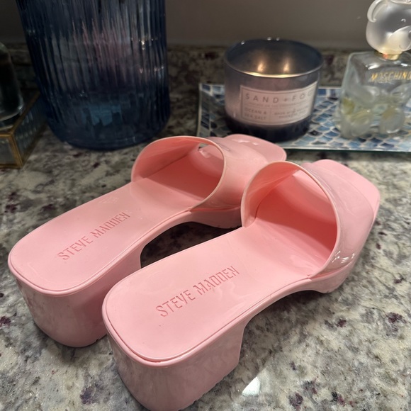 Steve Madden Chunky Platform Pink Y2K Sandals - Picture 5 of 10